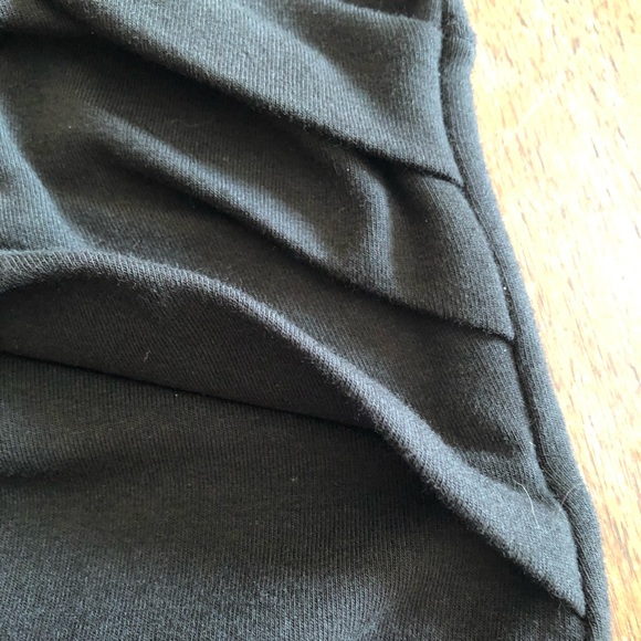 FIG Long Sleeve Faux Wrap Dress in Black Size Small - Picture 13 of 13